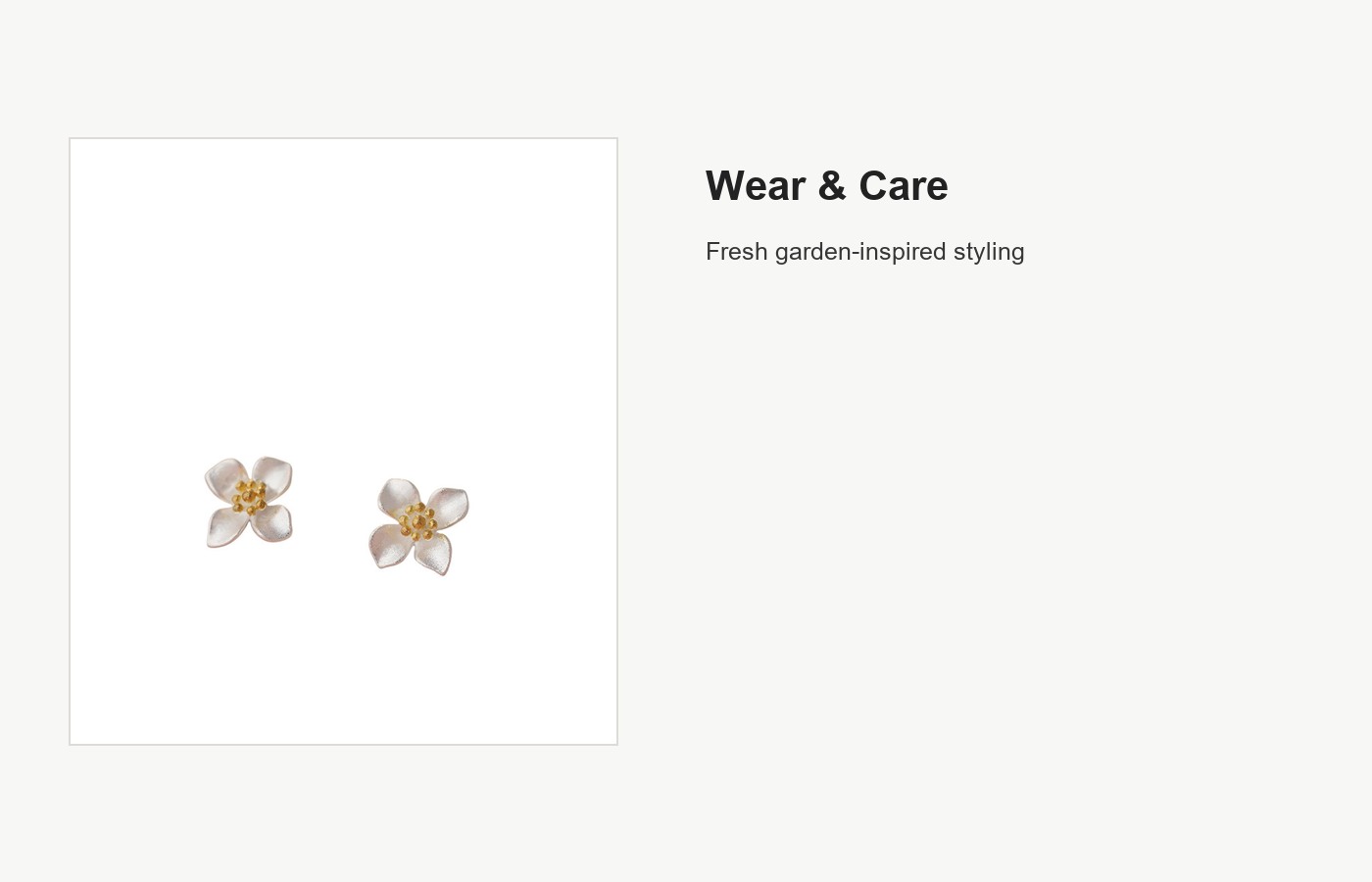 S999 Silver Summer Flower Necklace and Earring Set detail image