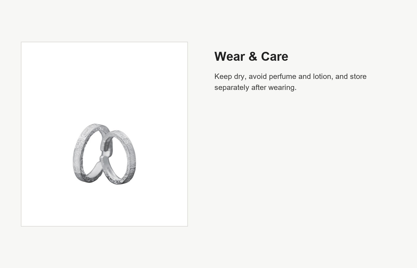 S999 Silver Geometric Couple Ring Set for Women and Men detail image