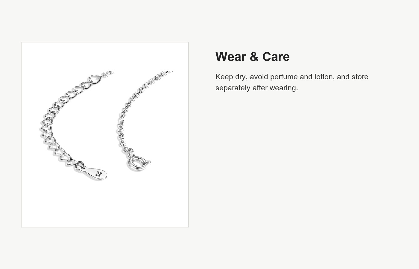 S999 Silver Mobius Geometric Pendant Necklace detail image