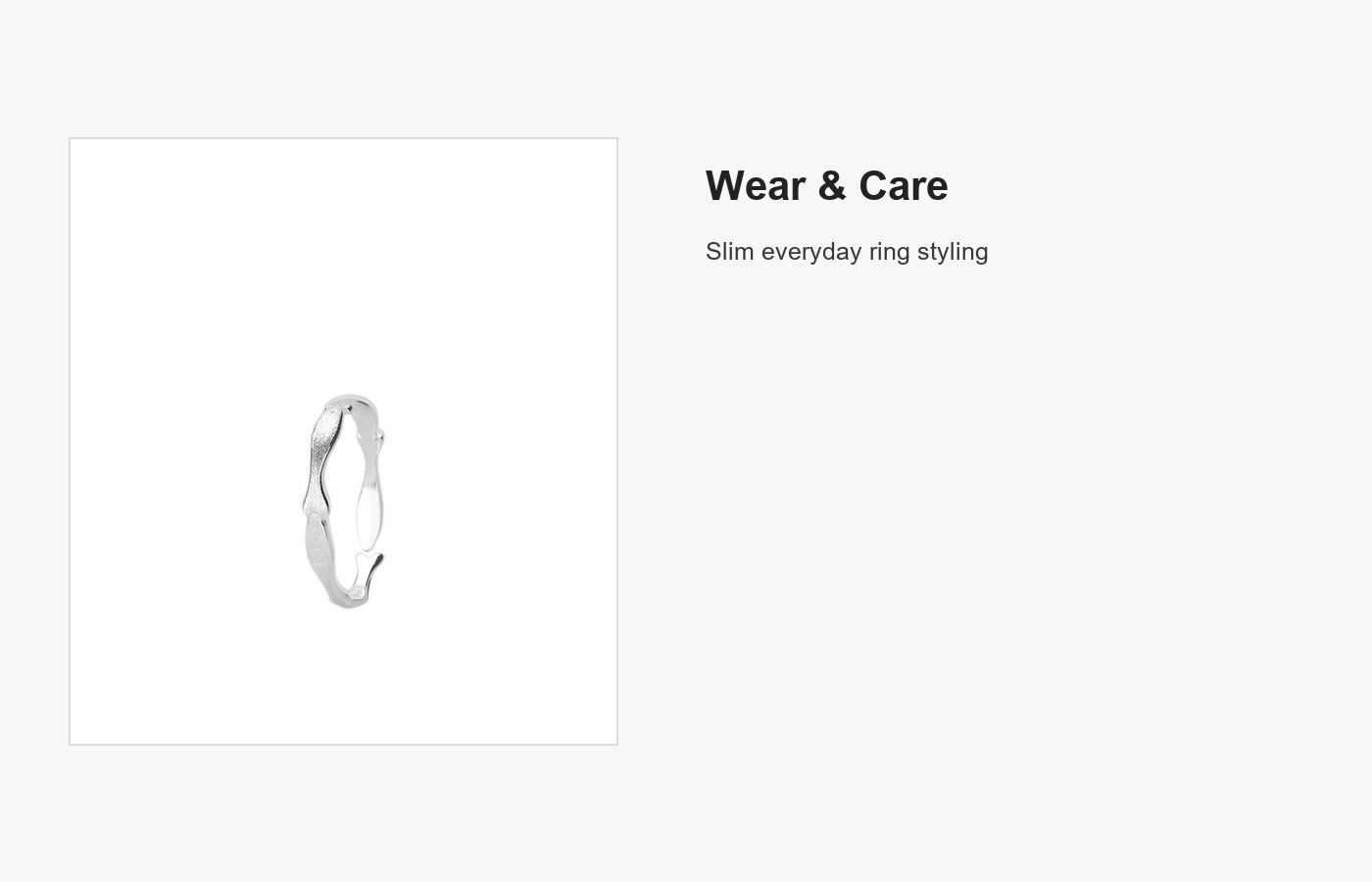 S999 Silver Fish Open Ring for Women, Playful Minimal Design detail image