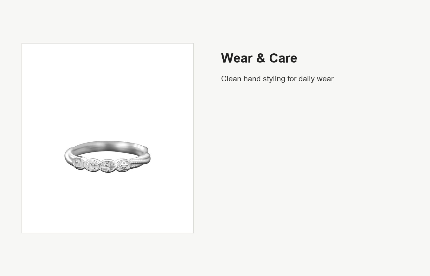 S999 Silver CZ Crown Open Ring for Women detail image