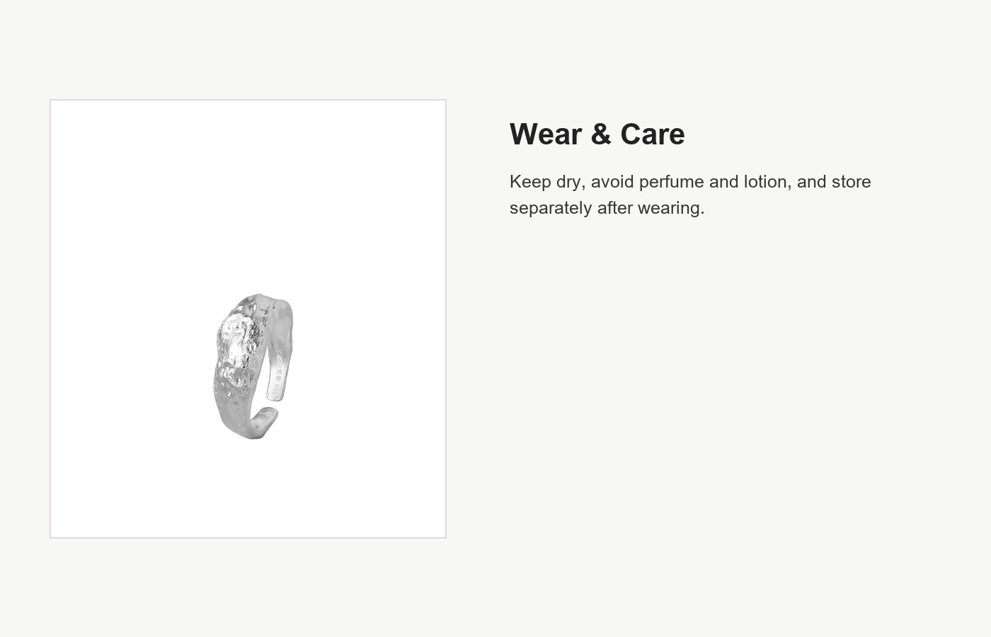 S999 Silver Minimalist Ring for Women detail image