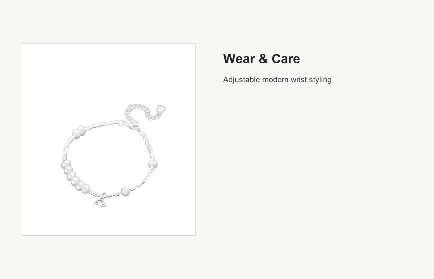S999 Silver Fu Tag Bead Bracelet with Textured Chain detail image