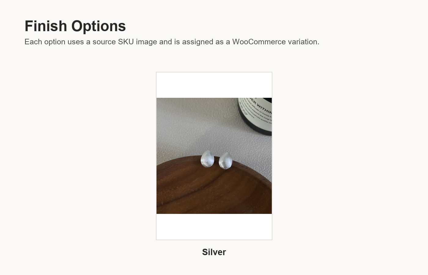 S925 Silver Bead Light Luxury Korean Style Brushed Stud Earrings for Women detail image