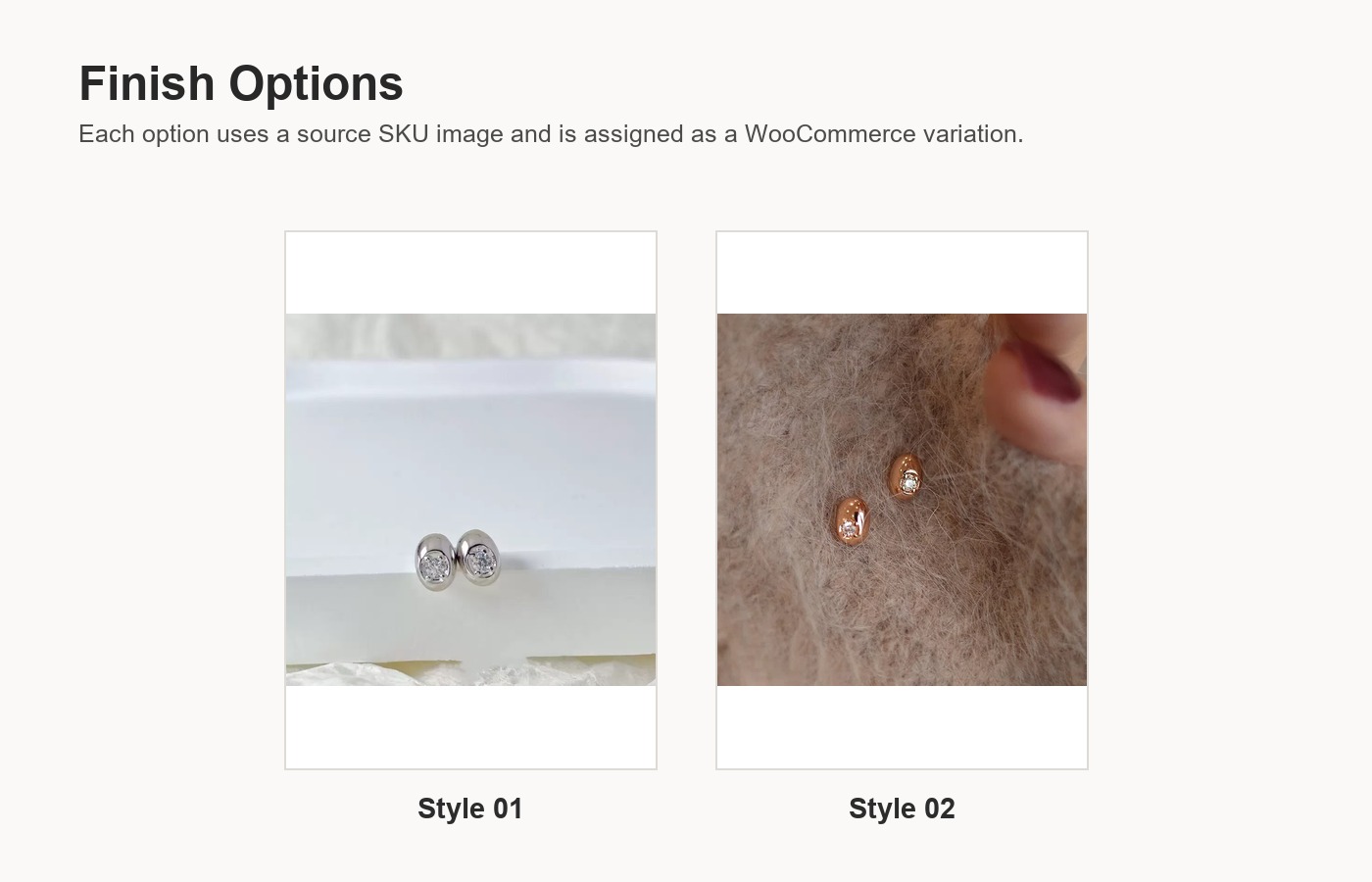 S925 Silver Bead Sparkle CZ Stud Earrings for Women detail image