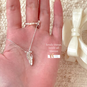 S925 Silver Bow Minimalist Collarbone Chain Necklace for Women product image 1