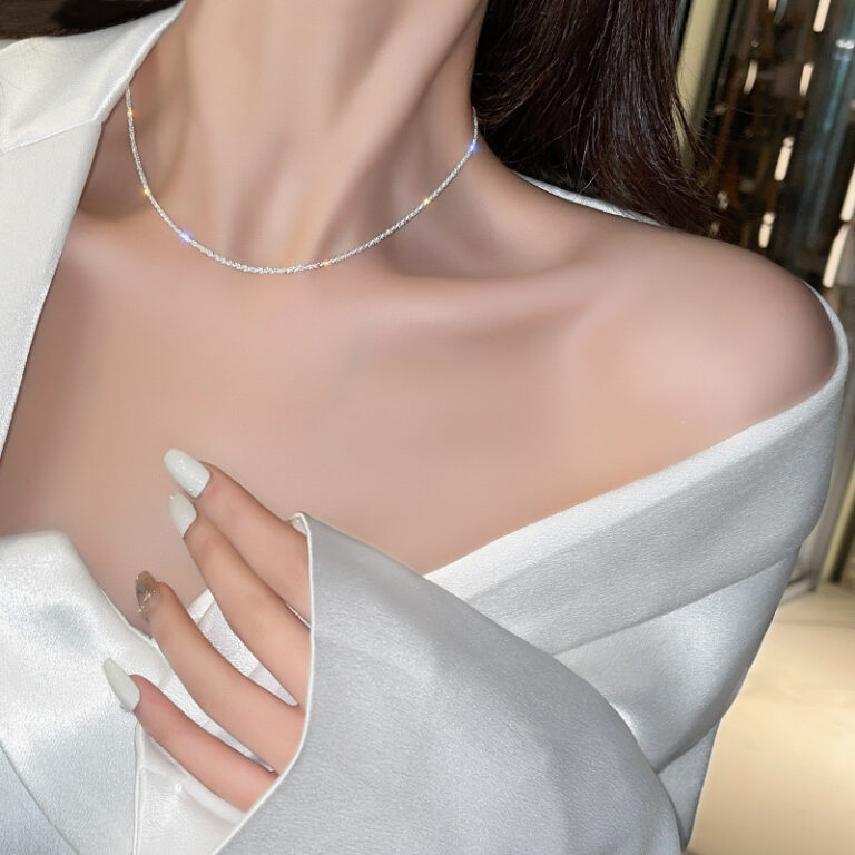 S925 Silver Collarbone Chain Minimalist Necklace for Women main image 1