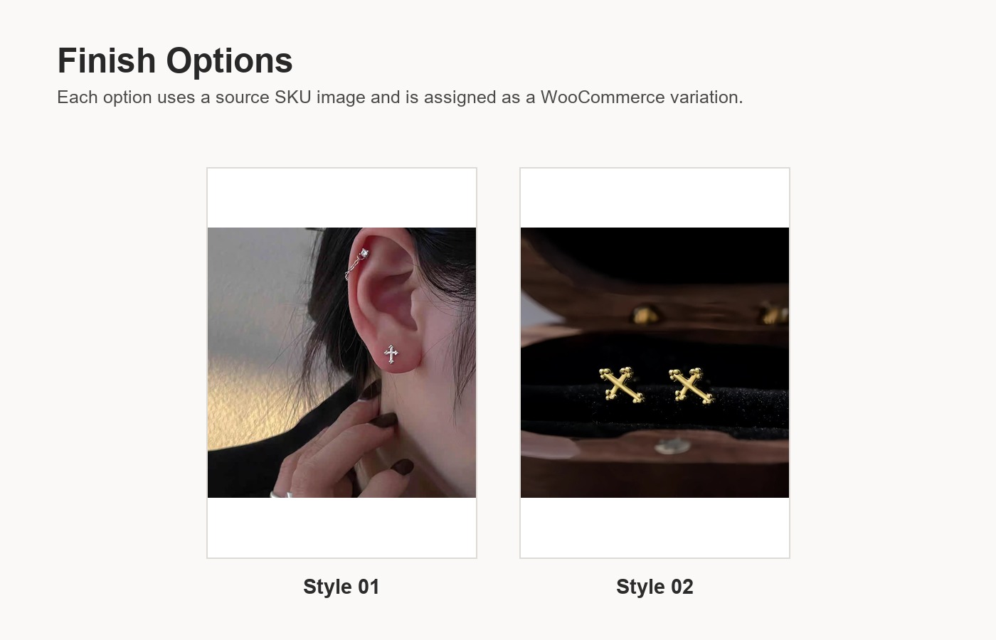 S925 Silver Cross Stud Earrings for Women detail image