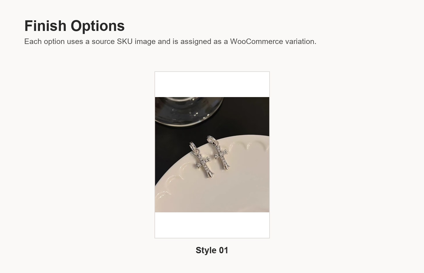 S925 Silver Cross Vintage Chinese Vintage Stud Earrings detail image