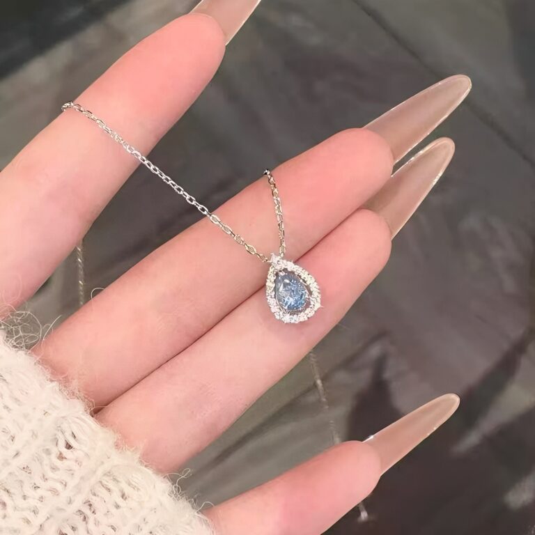 S925 Silver CZ Light Luxury Collarbone Chain Necklace for Women main image 1
