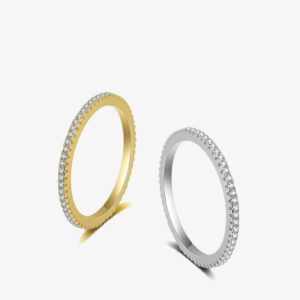 S925 Silver CZ Full CZ Minimalist Light Luxury Ring for Women product image 1