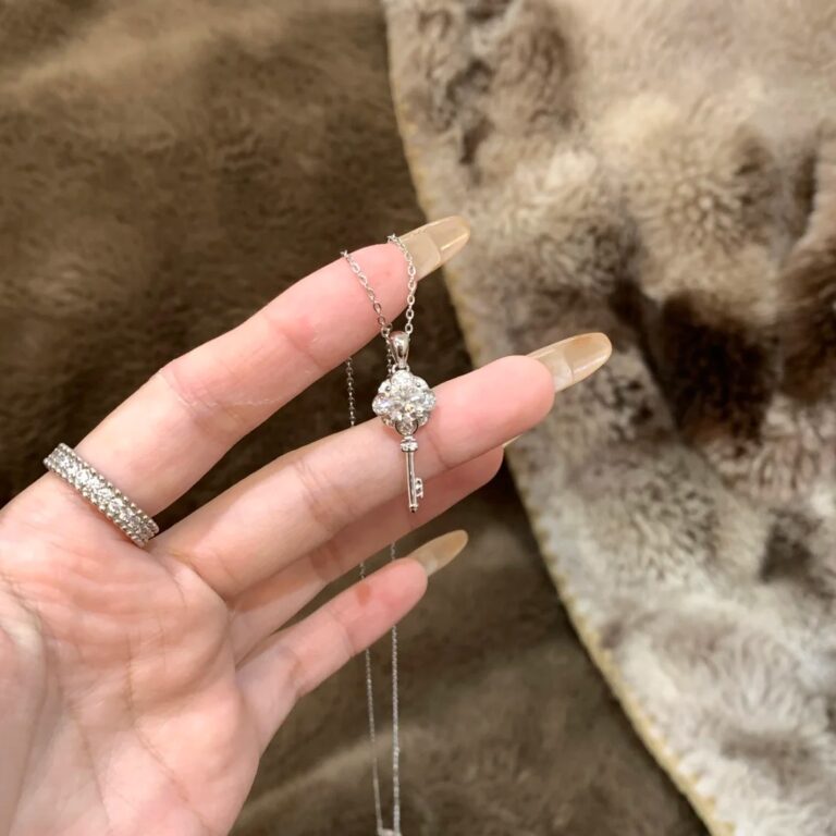 S925 Silver CZ Light Luxury Micro Pave Collarbone Chain Necklace main image 1