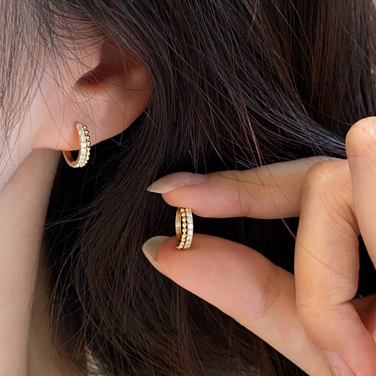 S925 Silver CZ Light Luxury Stud Earrings for Women main image 1