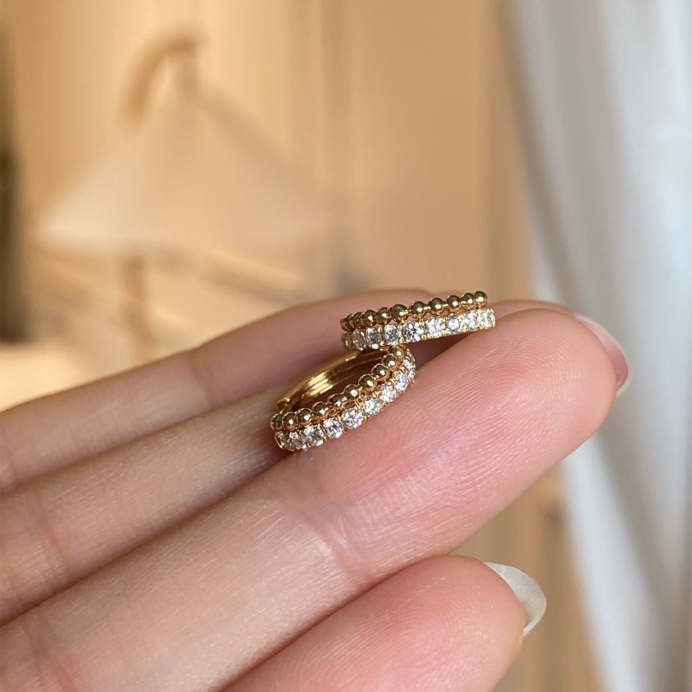 S925 Silver CZ Light Luxury Stud Earrings for Women main image 4