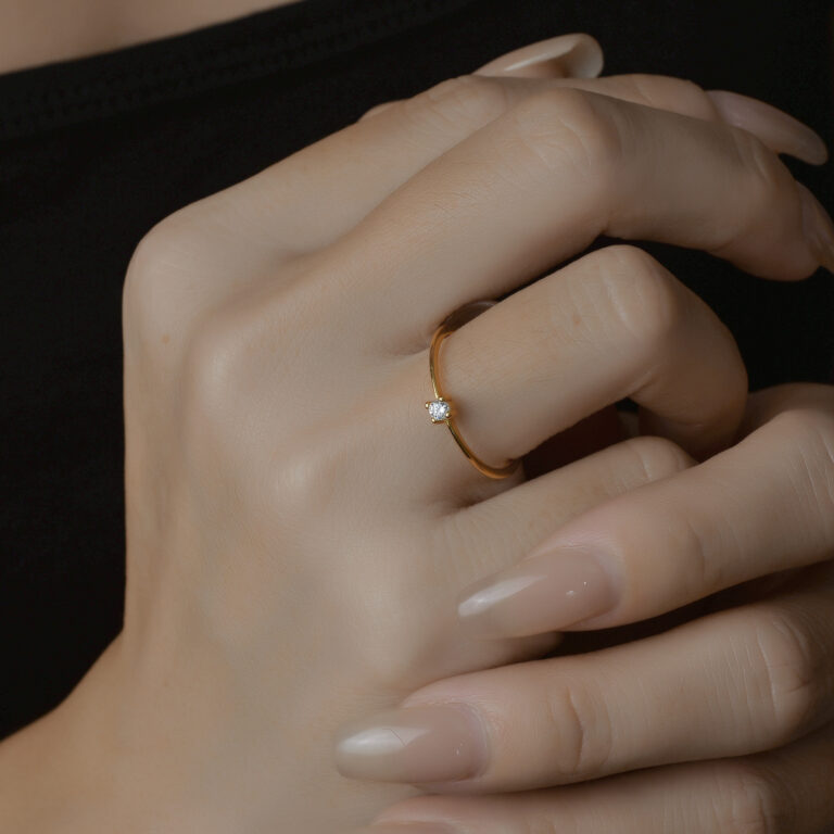 S925 Silver CZ Minimalist Adjustable Open Ring for Women main image 1