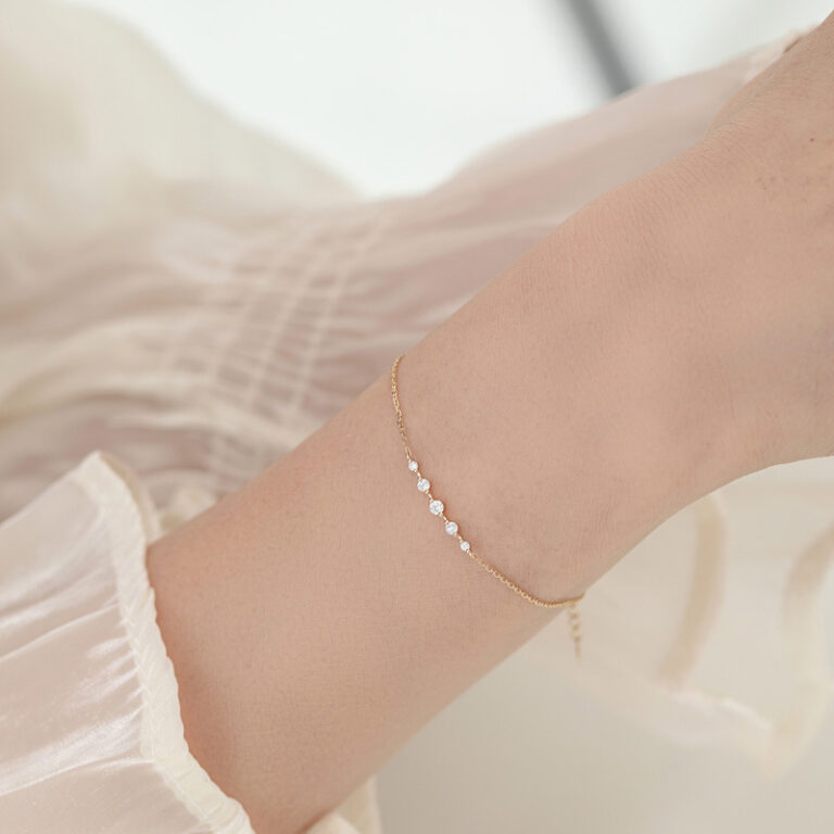S925 Silver CZ Minimalist Bracelet for Women main image 1