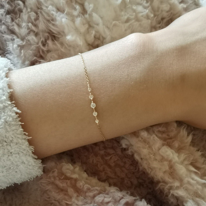 S925 Silver CZ Minimalist Bracelet for Women main image 2