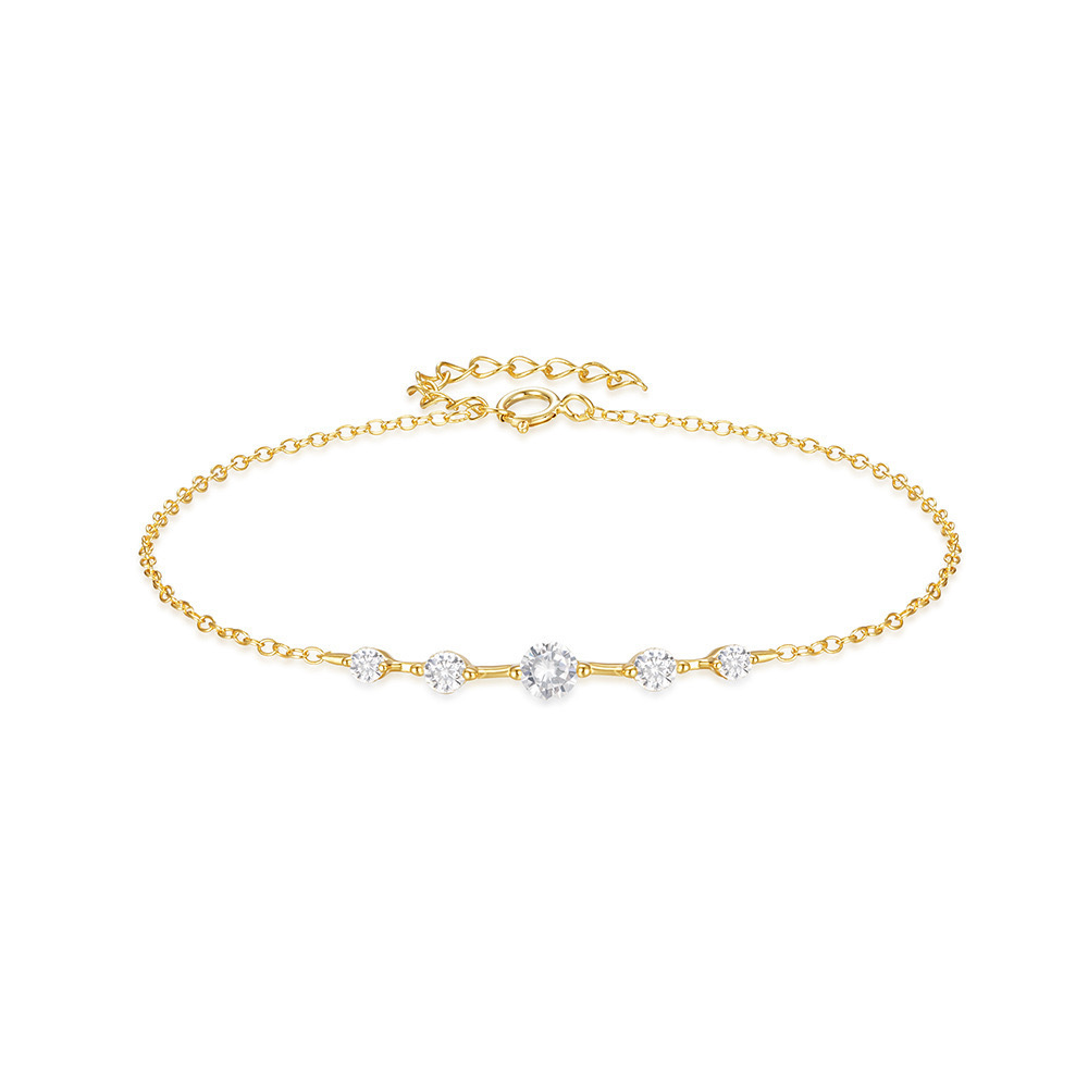 S925 Silver CZ Minimalist Bracelet for Women main image 5