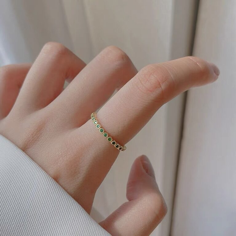 S925 Silver CZ Minimalist Light Luxury Adjustable Open Ring for Women main image 1