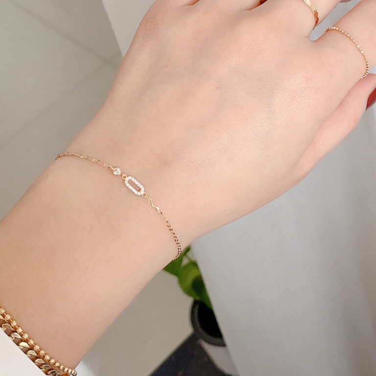 S925 Silver CZ Minimalist Light Luxury Bracelet for Women main image 1