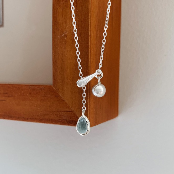 S925 Silver CZ Minimalist Light Luxury Collarbone Chain Necklace for Women main image 4