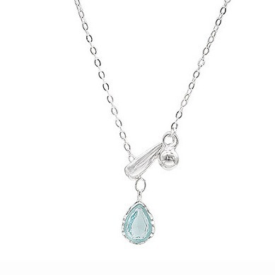 S925 Silver CZ Minimalist Light Luxury Collarbone Chain Necklace for Women main image 5