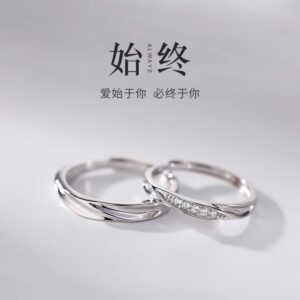 S925 Silver CZ Minimalist Light Luxury Micro Pave Ring main image 1