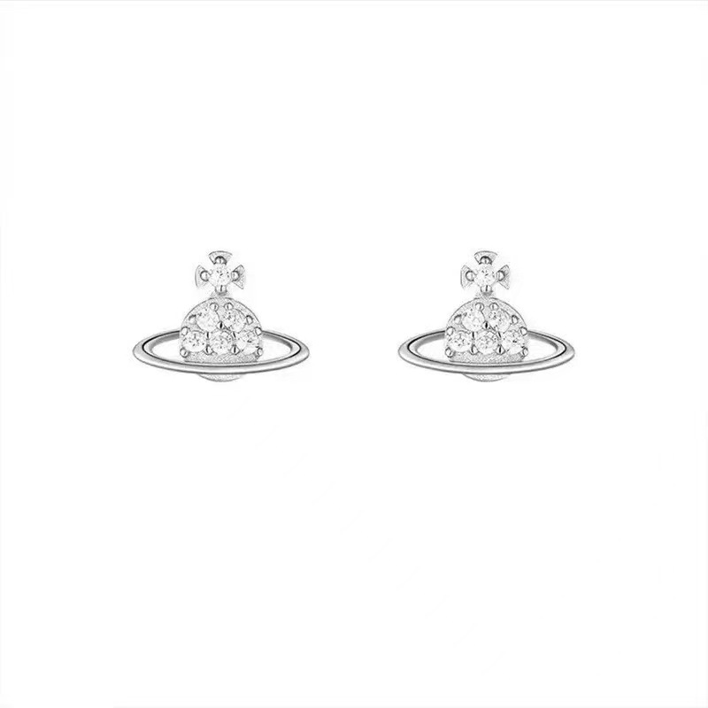 S925 Silver CZ Minimalist Stud Earrings for Women main image 5