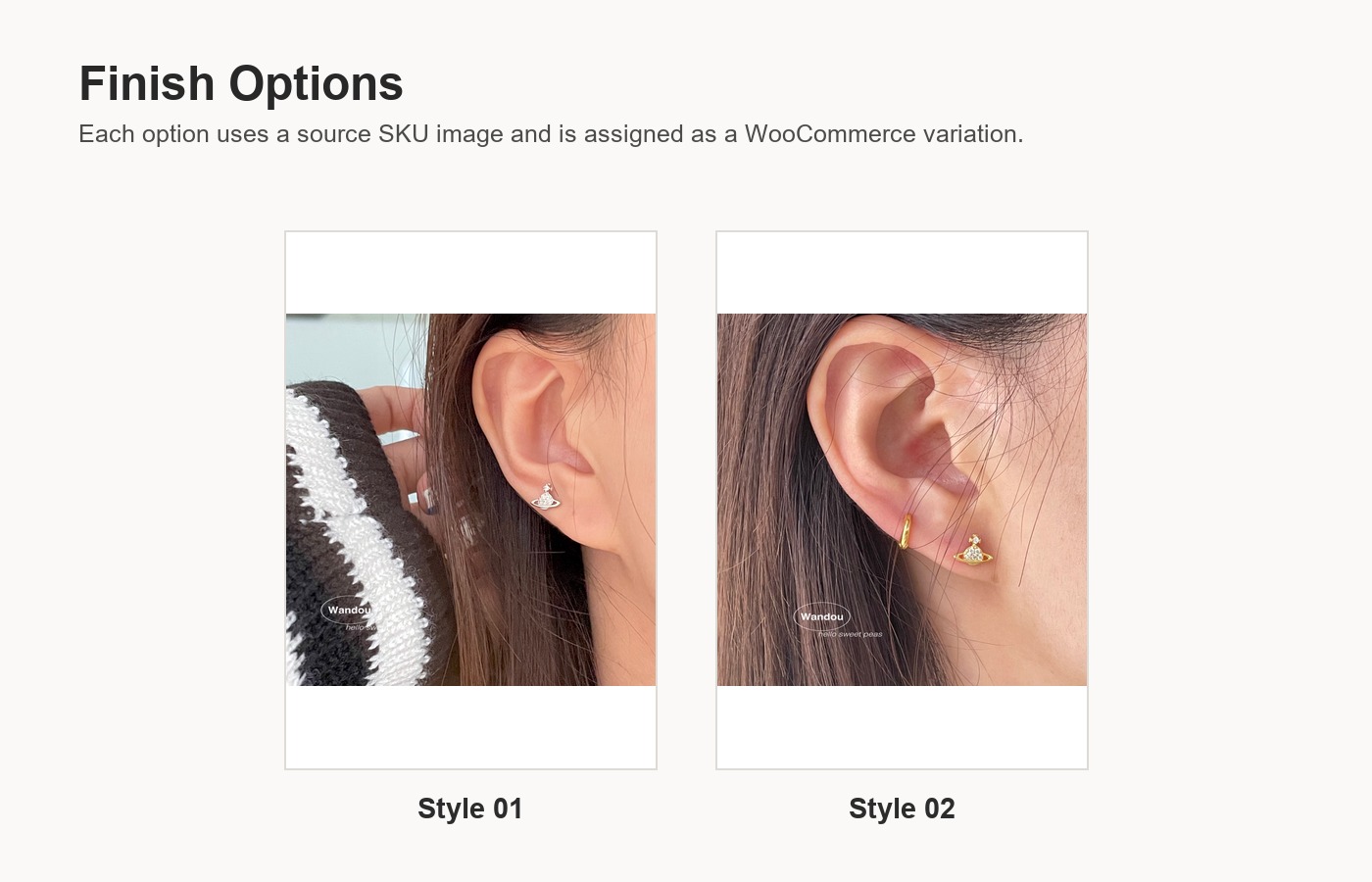 S925 Silver CZ Minimalist Stud Earrings for Women detail image