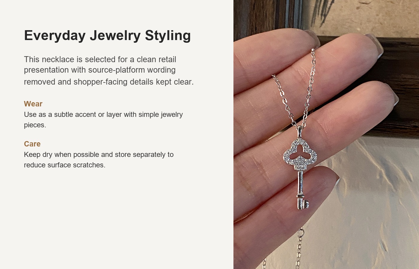 S925 Silver CZ Sparkle CZ Light Luxury Openwork Collarbone Chain Necklace detail image