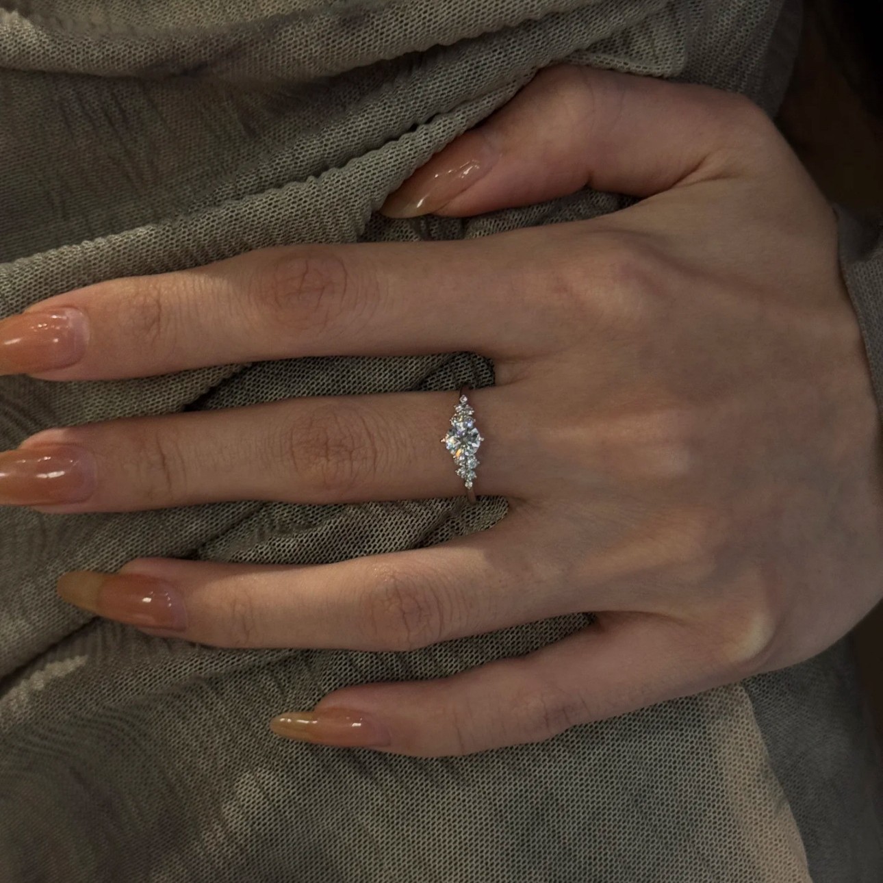 S925 Silver CZ Sparkle CZ Light Luxury Ring for Women main image 3