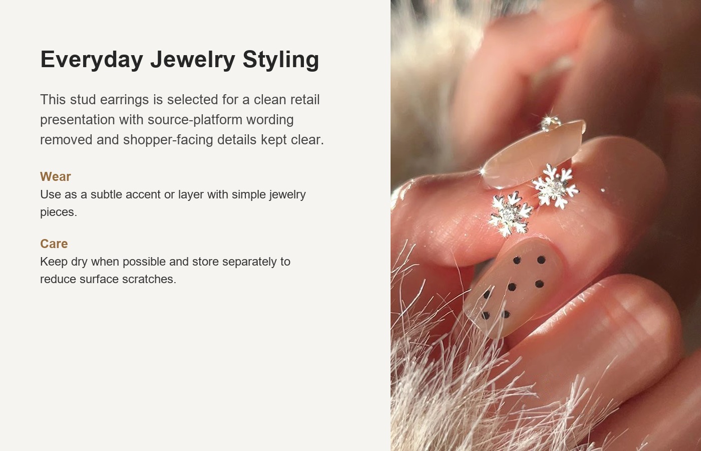 S925 Silver CZ Sparkle CZ Minimalist Stud Earrings for Women detail image