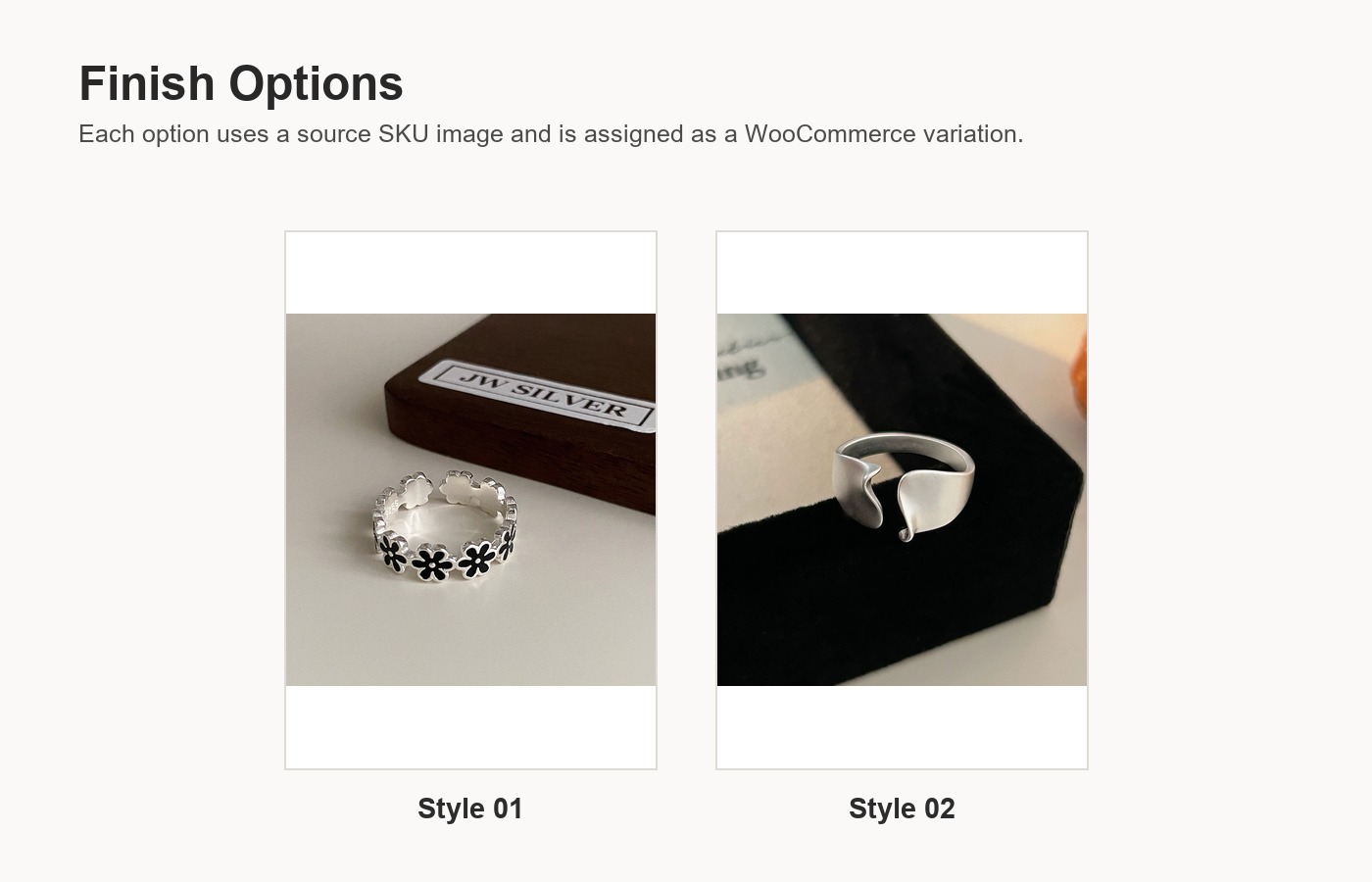 S925 Silver Flower Minimalist Ring for Women detail image