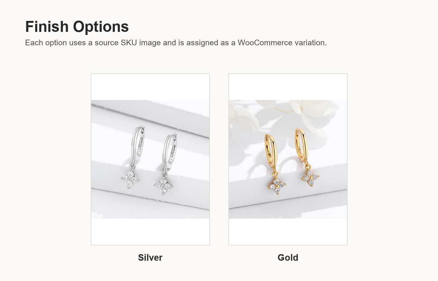 S925 Silver Four Leaf Clover CZ European American Hoop Earrings for Women detail image