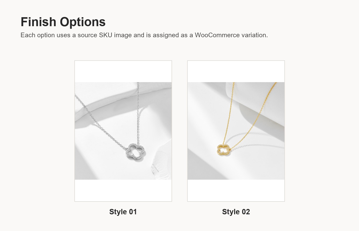 S925 Silver Four Leaf Clover CZ Openwork Collarbone Chain Necklace for Women detail image