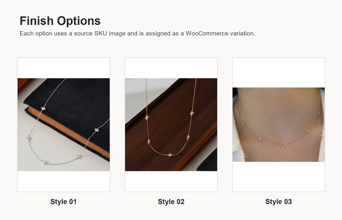 S925 Silver Four Leaf Clover Light Luxury Collarbone Chain Necklace for Women detail image