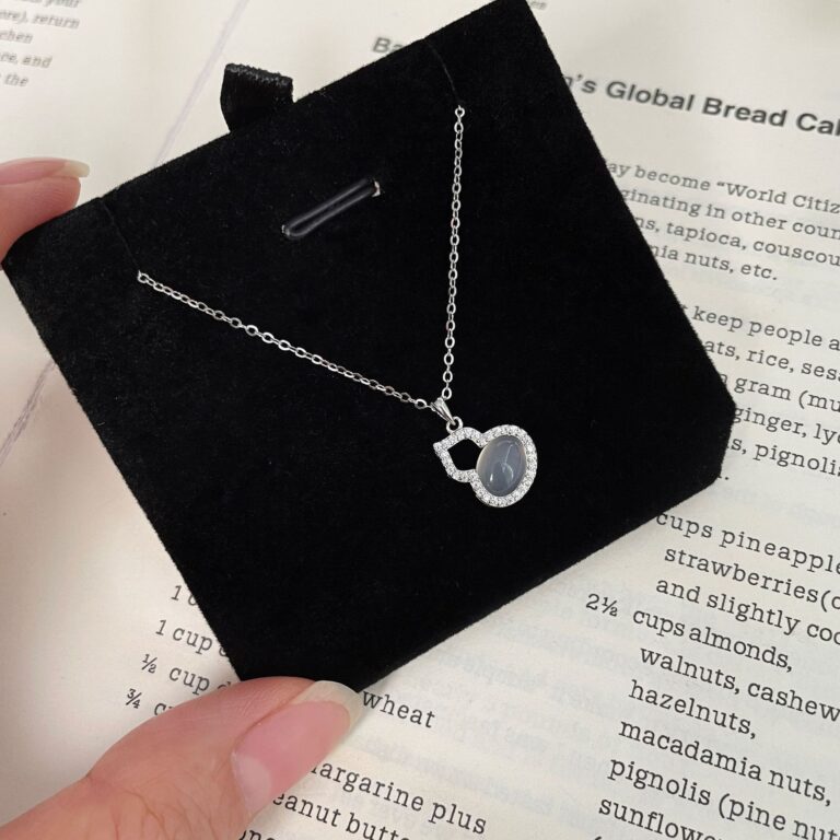 S925 Silver Gourd Collarbone Chain Necklace main image 1