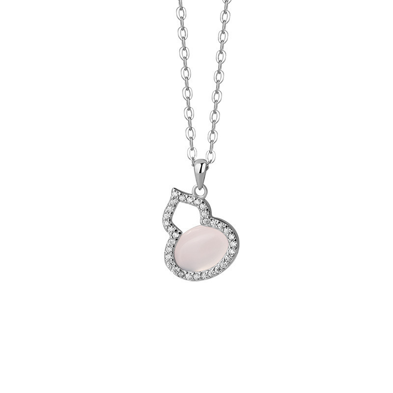 S925 Silver Gourd Collarbone Chain Necklace main image 5