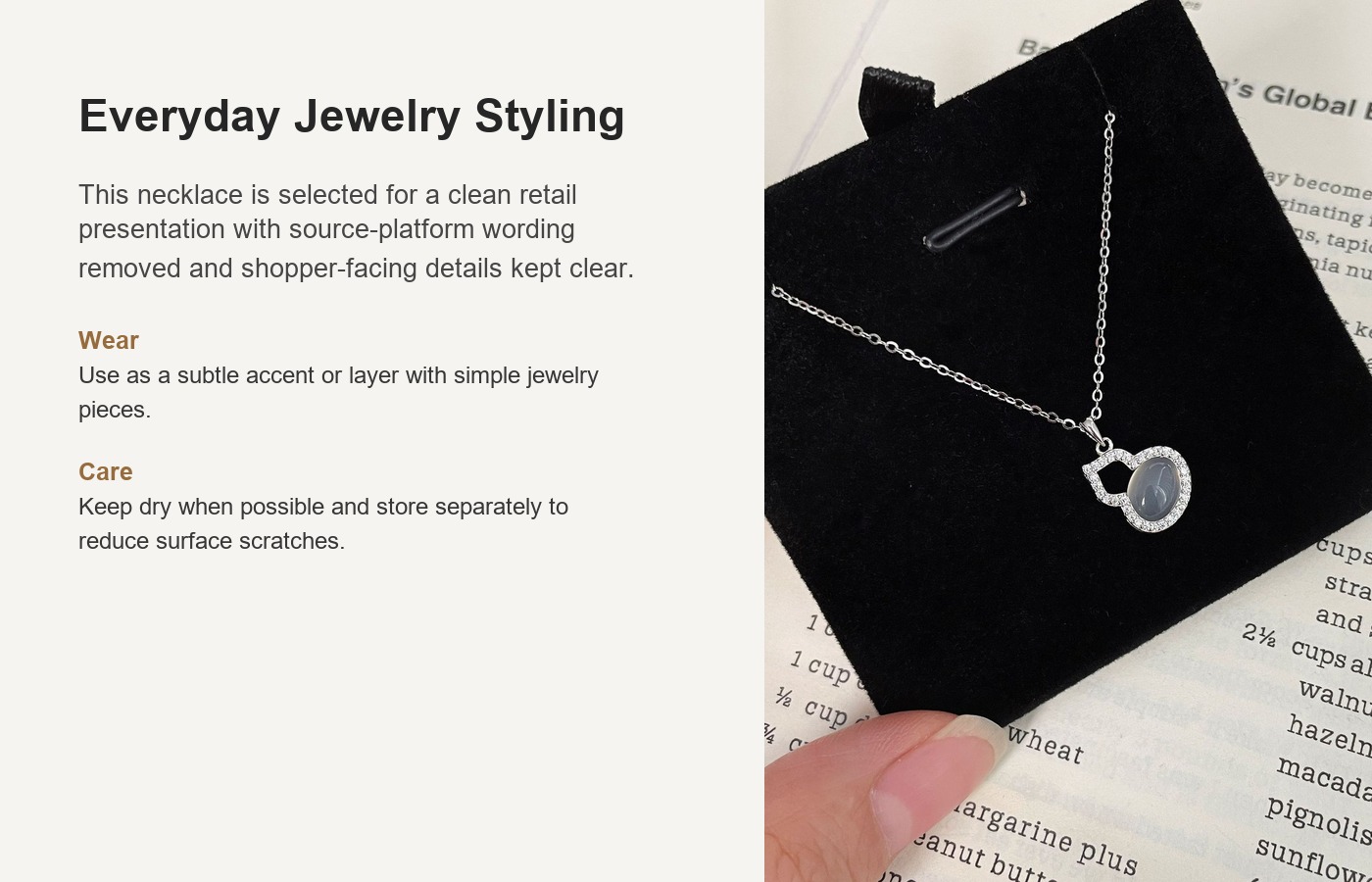 S925 Silver Gourd Collarbone Chain Necklace detail image