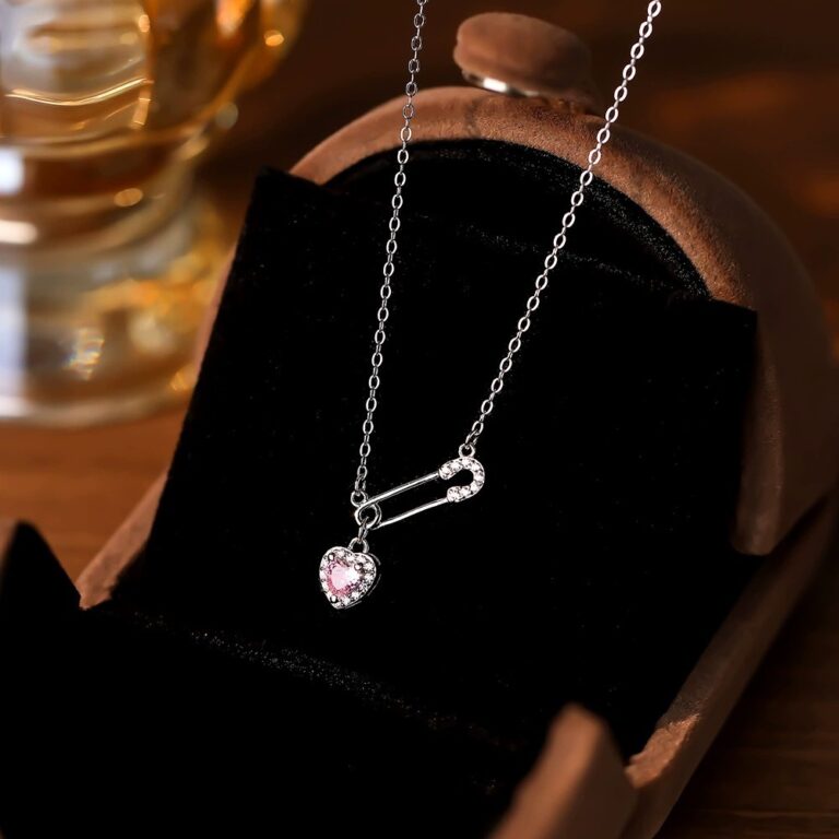 S925 Silver Heart CZ Collarbone Chain Necklace for Women main image 1