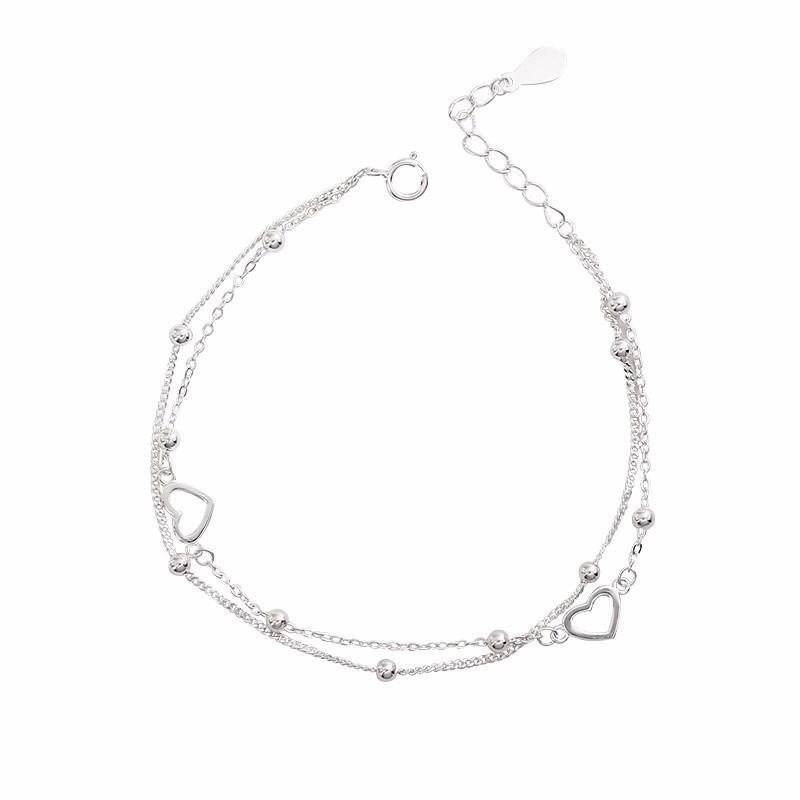 S925 Silver Heart Minimalist Bracelet for Women main image 5