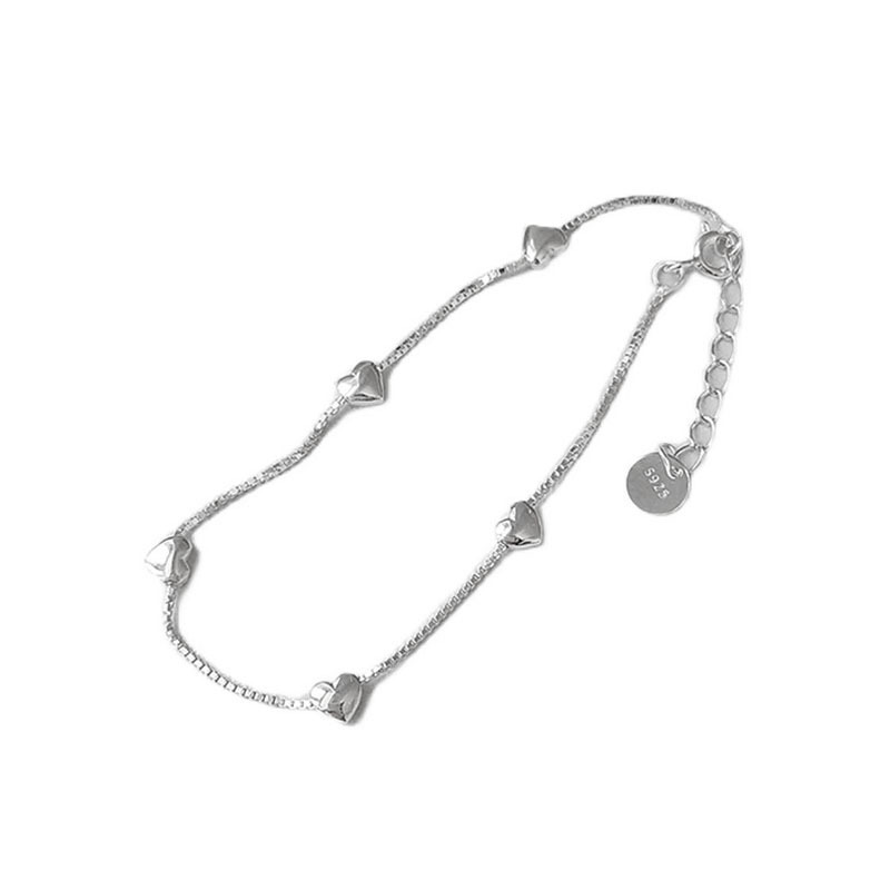 S925 Silver Heart Minimalist Bracelet for Women main image 5