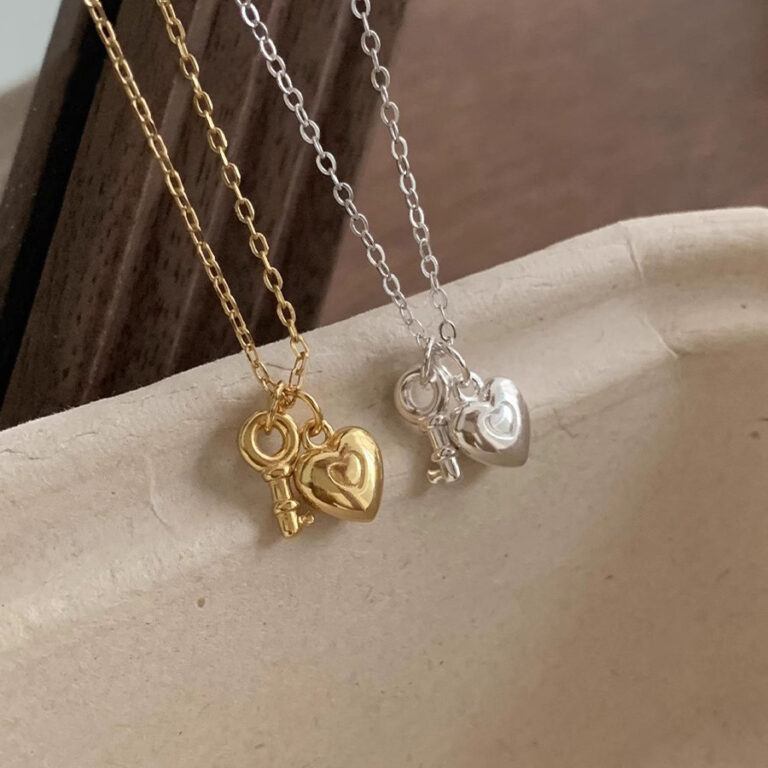 S925 Silver Heart Minimalist Collarbone Chain Necklace for Women main image 1