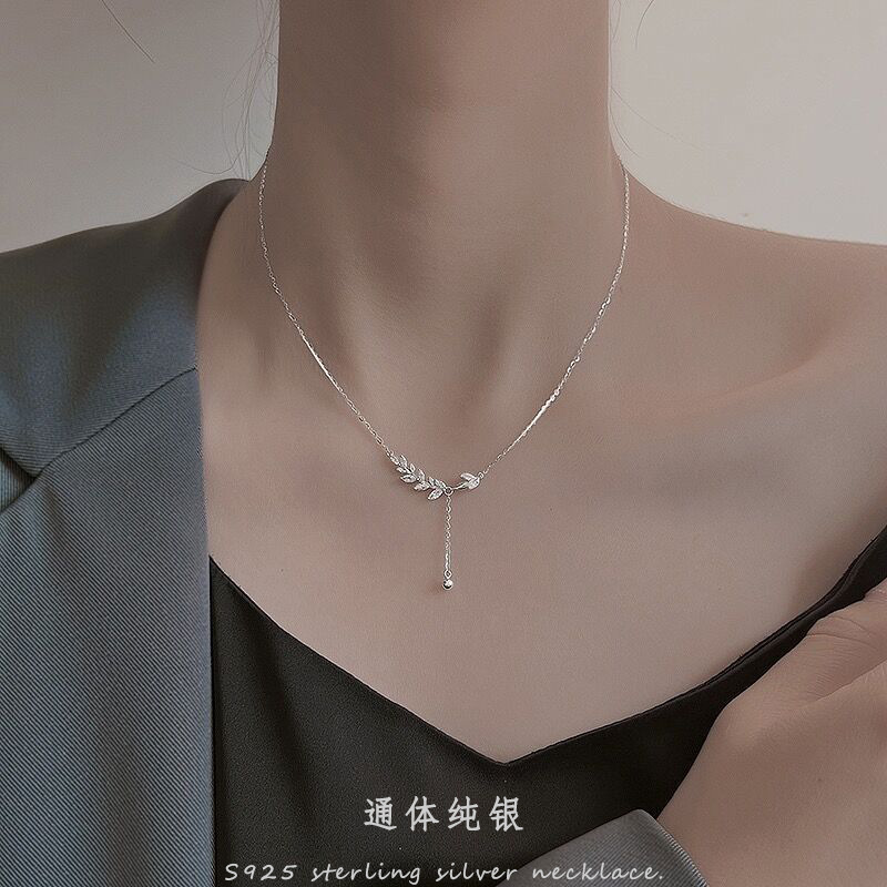 S925 Silver Light Luxury Collarbone Chain Minimalist Necklace for Women main image 1