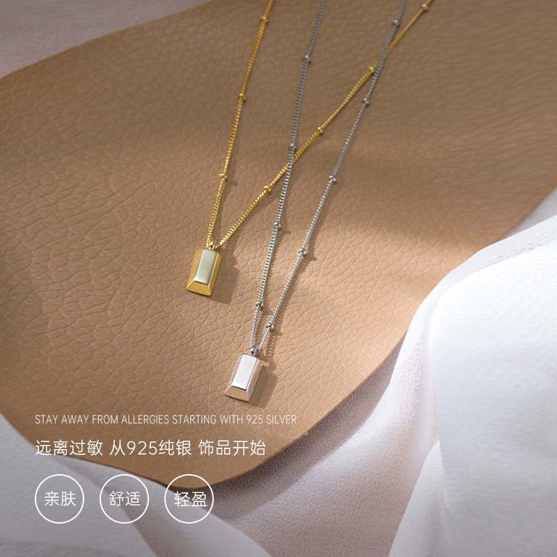 S925 Silver Light Luxury Collarbone Chain Minimalist Necklace for Women main image 2