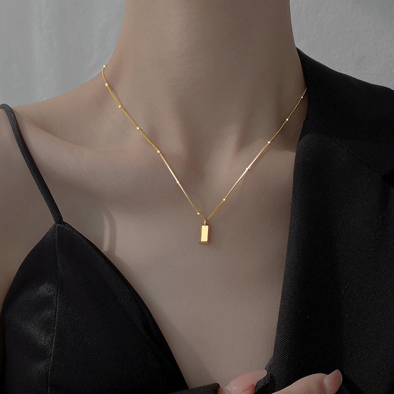 S925 Silver Light Luxury Collarbone Chain Minimalist Necklace for Women main image 4