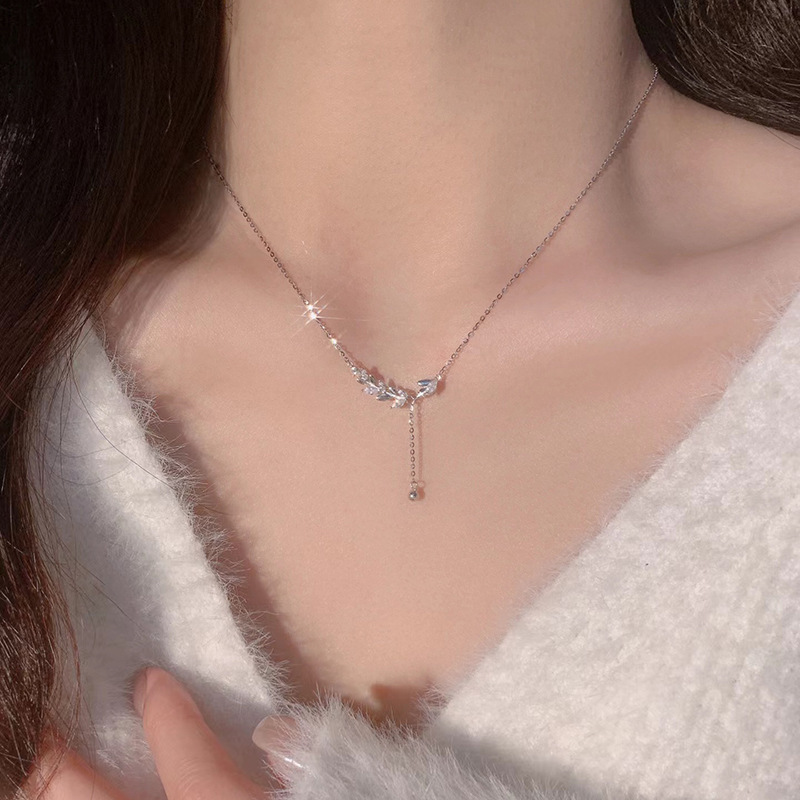 S925 Silver Light Luxury Collarbone Chain Minimalist Necklace for Women main image 4
