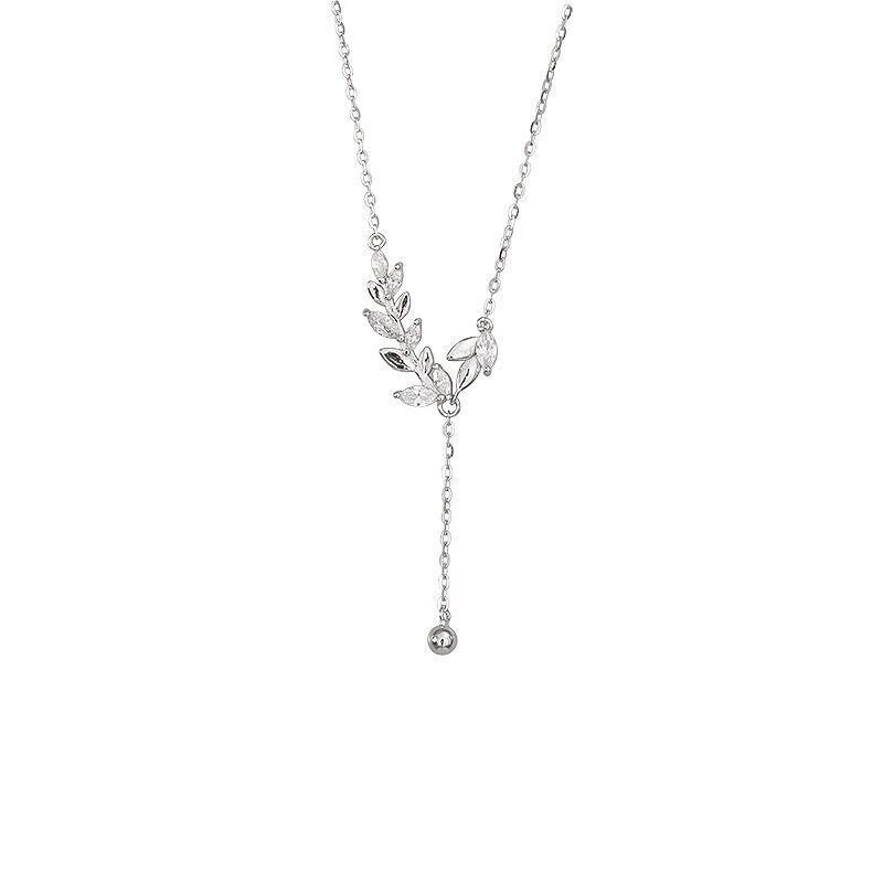 S925 Silver Light Luxury Collarbone Chain Minimalist Necklace for Women main image 5