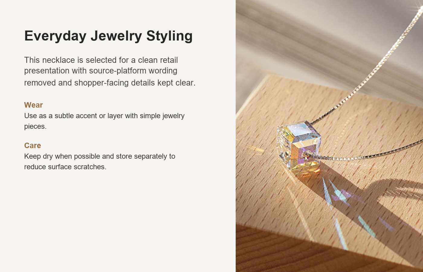 S925 Silver Light Luxury Collarbone Chain Minimalist Necklace for Women detail image