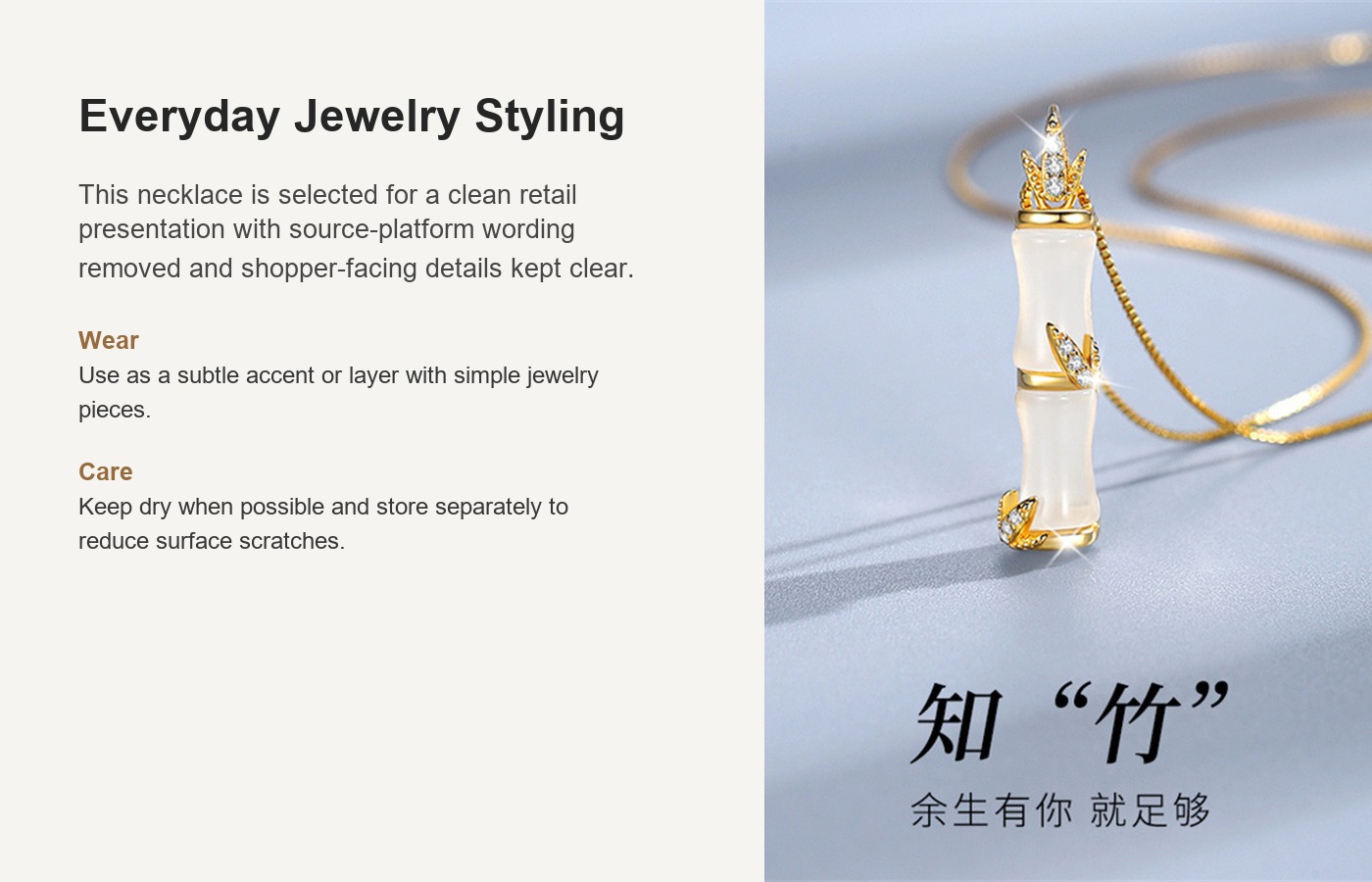 S925 Silver Light Luxury Collarbone Chain Minimalist Necklace for Women detail image